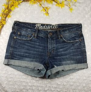 MADEWELL • denim cuff shorts